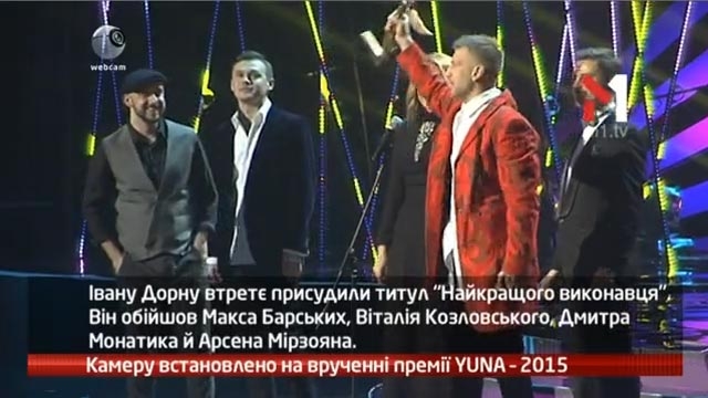 Камеру встановлено на врученні премії YUNA 2015