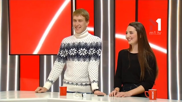 Віктор Лауштан і Дарина Вірченко, представники «MeViCS»