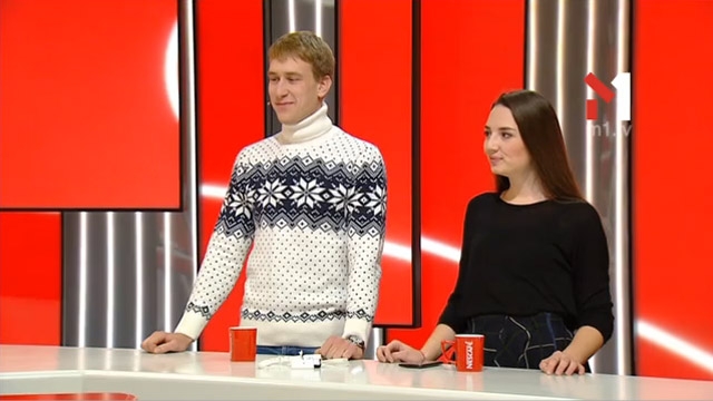 Віктор Лауштан і Дарина Вірченко, представники «MeViCS»