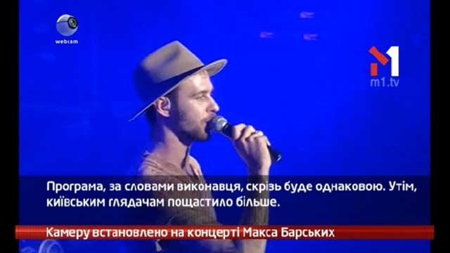 Камеру встановлено на концерті Макса Барських