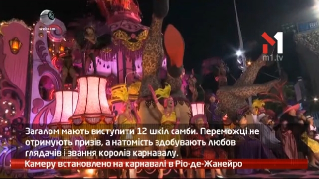 Камеру встановлено на карнавалі в Ріо-де-Жанейро