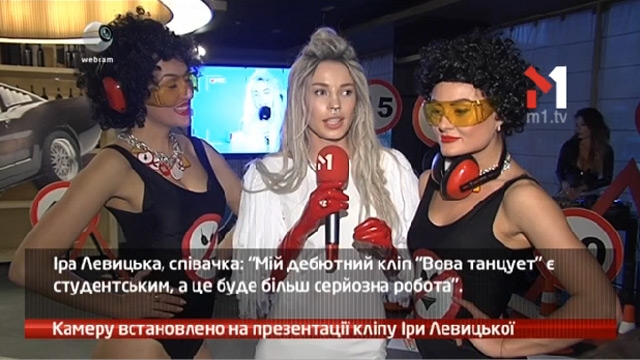 Камеру встановлено на презентації кліпу Іри Левицької