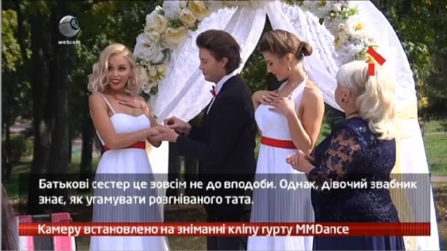 Камеру встановлено на знімальнні кліпу гурту MMDance