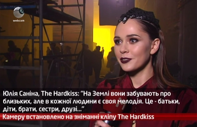 Камеру встановлено на зніманні кліпу The Hardkiss